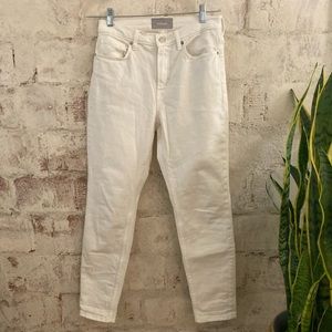 Everlane the High Rise Skinny Ankle Jean - Bone